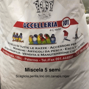 Uccelleria 101 miscela 5 semi 20 kg