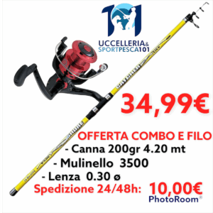 Combo Lineaeffe 200 g – canna da surfcasting